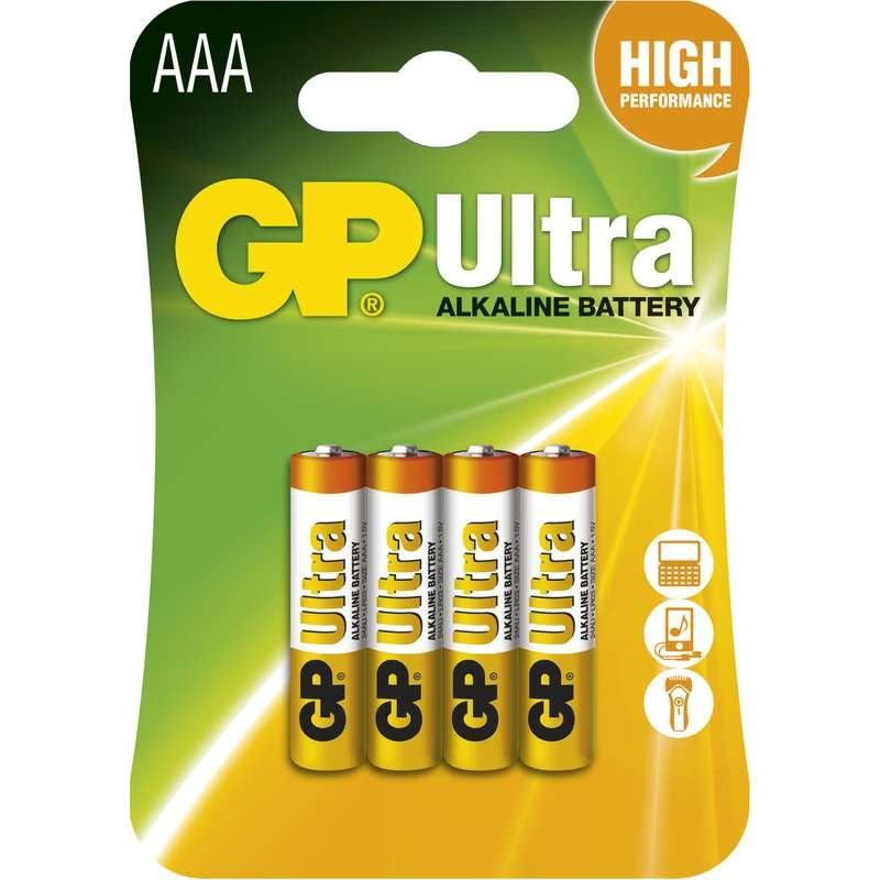 GP AAA Ultra Alkaline (LR03) - 4 db