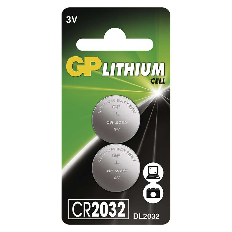GP CR2032 lítium gombelem (2db)