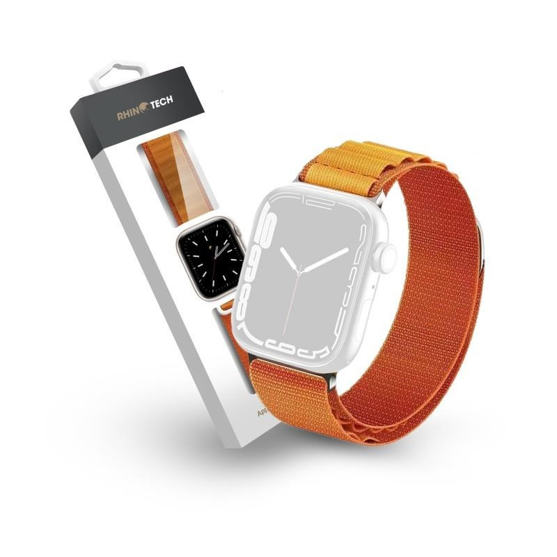 RhinoTech Strap Ultra Alpine Loop szíj Apple Watch 38/40/41mm-es órához narancssárga színben