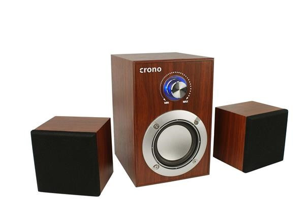 Crono CS-2106H - hangszórók 2.1, 10 W, barna
