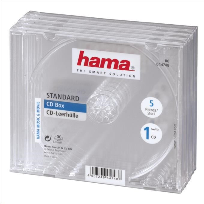 Hama tartalék cd borító, átlátszó, 5 db
