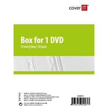 COVER IT borító 1db DVD-hez 14mm szupertiszta 10db / csomag