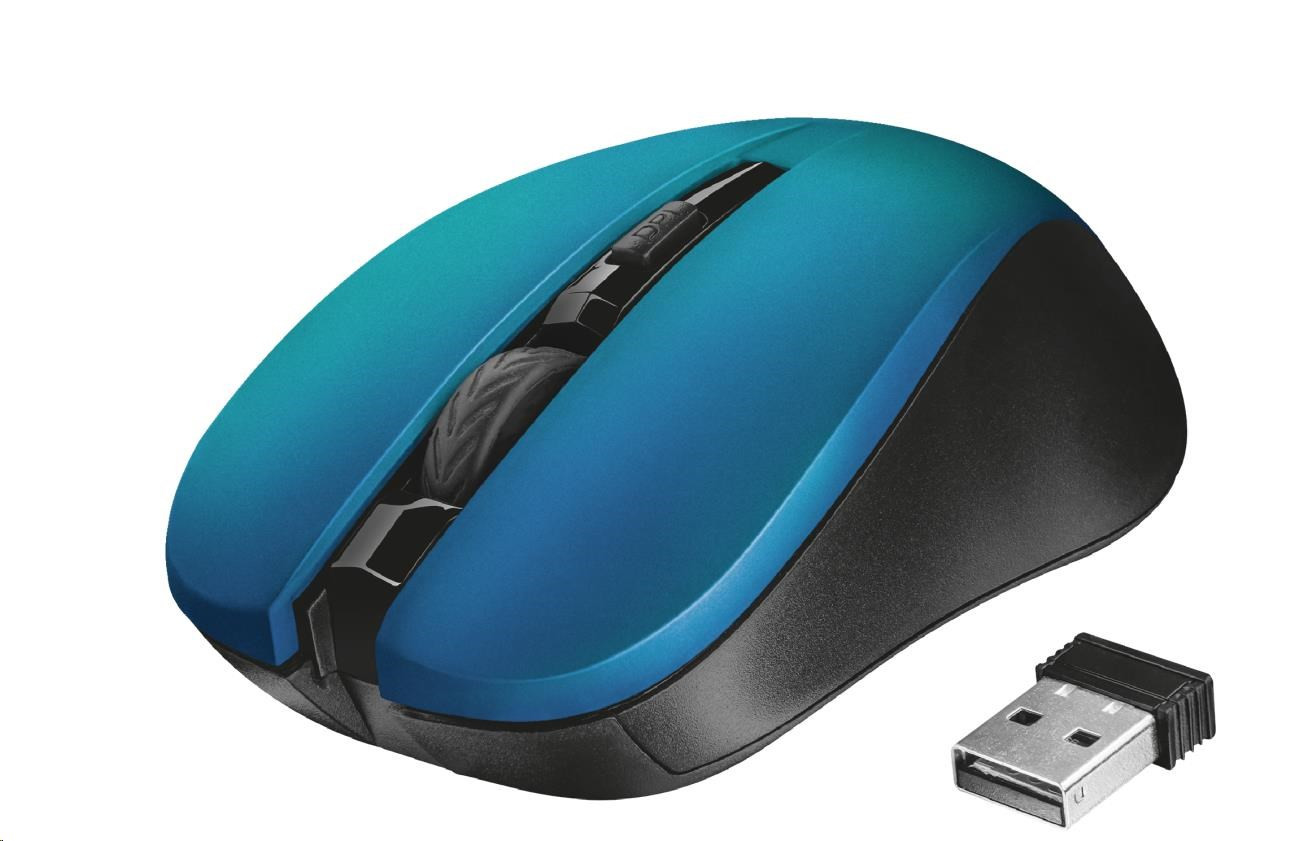 TRUST egér Mydo Silent Click Wireless Mouse - kék