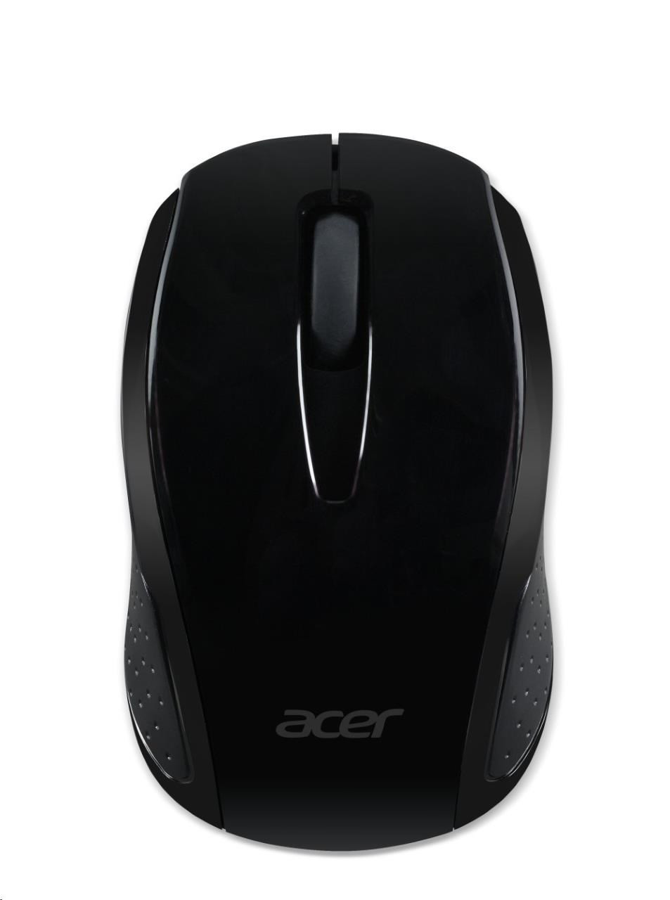 ACER vezeték nélküli egér G69 fekete - RF2.4G, 1600 dpi, 95x58x35 mm, 10 m hatótáv, 2x AAA, Win / Chrome / Mac, (kiskereskedelmi csomag)