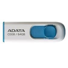 ADATA Flash Disk 64GB C008, USB 2.0 Classic, fehér