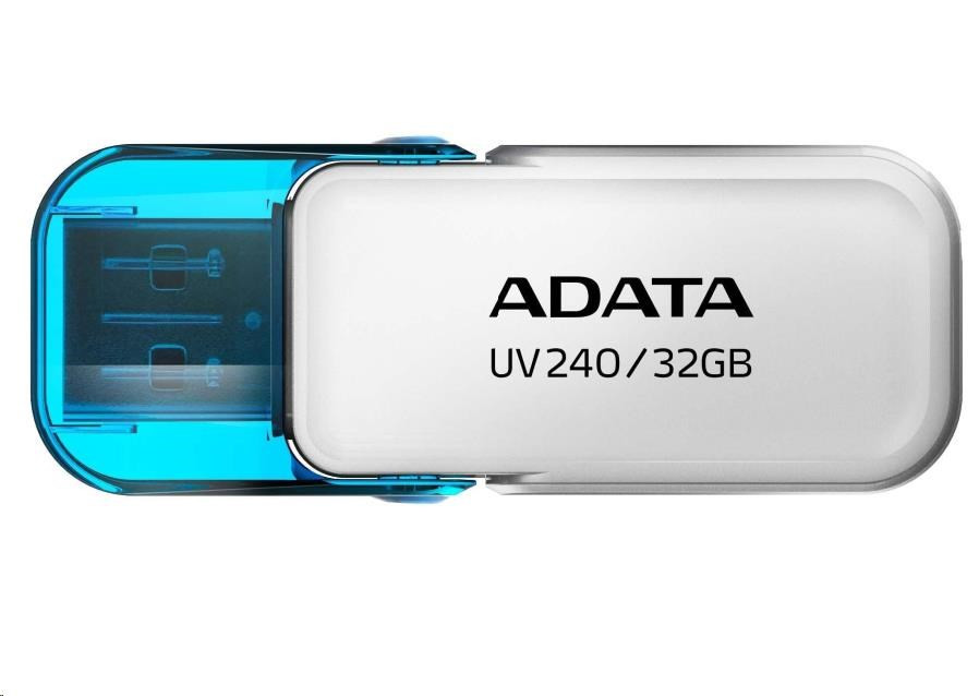 ADATA Flash Disk 32 GB UV240, USB 2.0 Dash Drive, fehér
