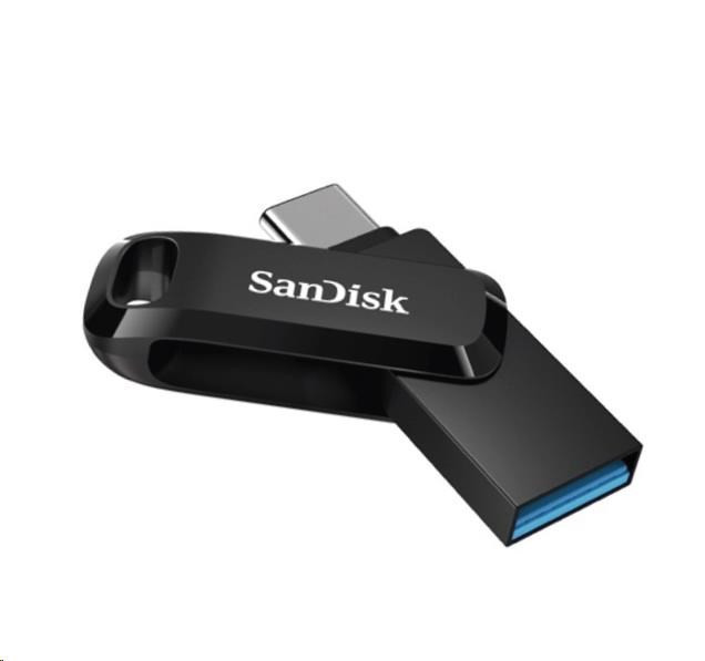 SanDisk Flash Disk 256 GB Ultra, kettős USB meghajtó GO Type-C