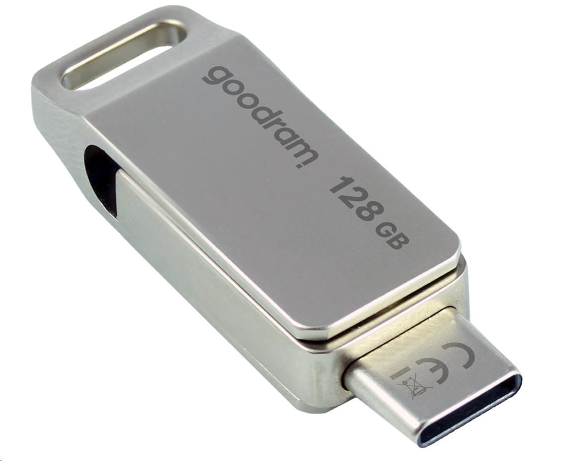 GOODRAM Flash Disk 128GB ODA3, USB 3.2, ezüst