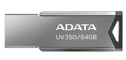 ADATA Flash Disk 64 GB UV350, USB 3.2, metálszürke