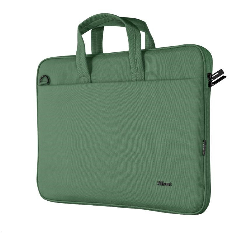 TRUST Laptop Case 16" Bologna Slim Laptop Bag Eco, zöld