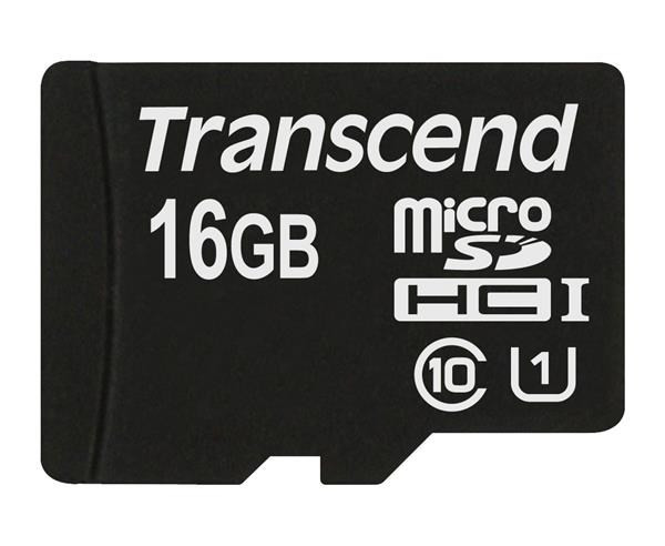 TRANSCEND MicroSDHC kártya 16 GB Premium, Class 10 UHS-I 300x, adapter nélkül