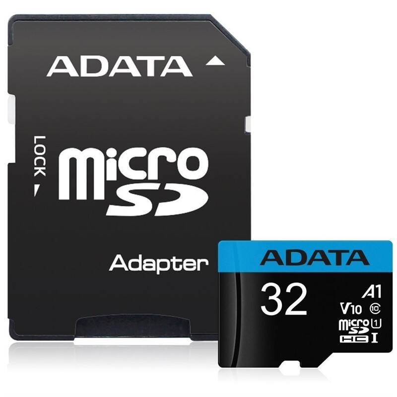 ADATA MicroSDHC kártya 32GB UHS-I Class 10, A1 + SD adapter, Premier