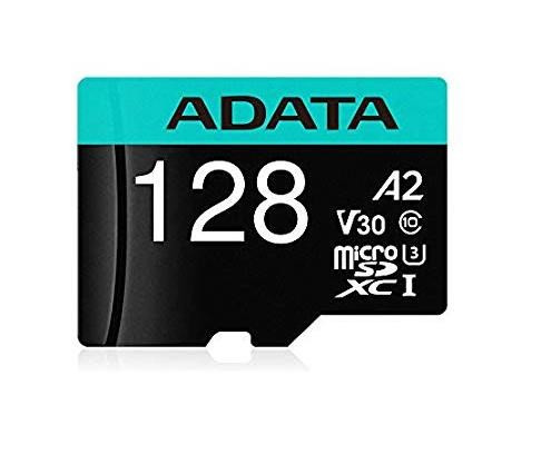 ADATA MicroSDXC kártya 128 GB Premier Pro UHS-I V30S (R: 100 / W: 80 MB / s) + SD adapter