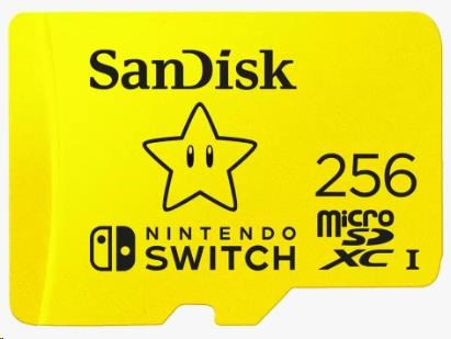SanDisk MicroSDXC kártya 256 GB Nintendo Switchhez (R: 100 / W: 90 MB / s, UHS-I, V30, U3, C10, A1) licencelt termék, Super Mario