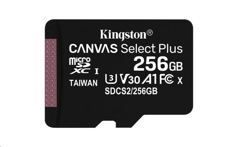 Kingston 256 GB micSDXC Canvas Select Plus 100R A1 C10 - 1 db