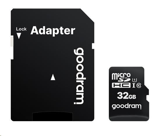 GOODRAM MicroSDHC kártya 32GB M1AA, UHS-I Class 10, U1 + adapter