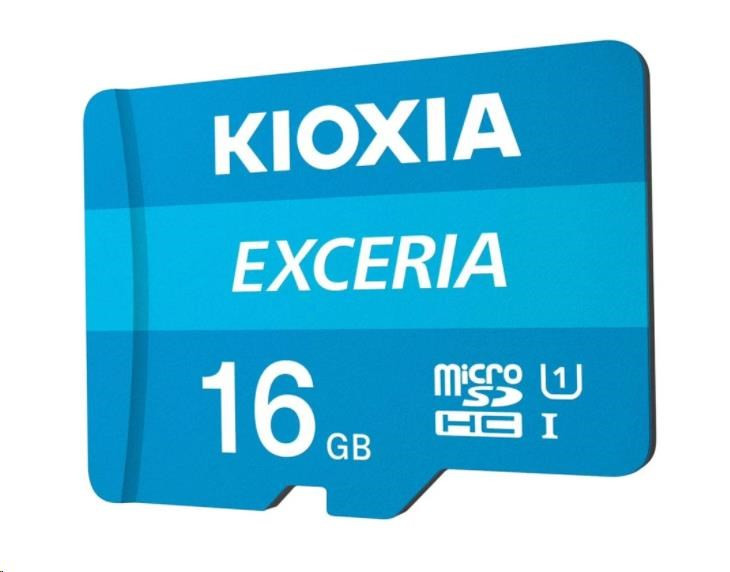 KIOXIA Exceria microSD kártya 16 GB M203, UHS-I U1 Class 10