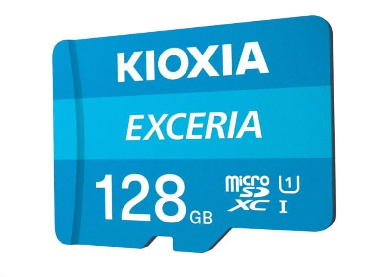 KIOXIA Exceria microSD kártya 128GB M203, UHS-I U1 Class 10