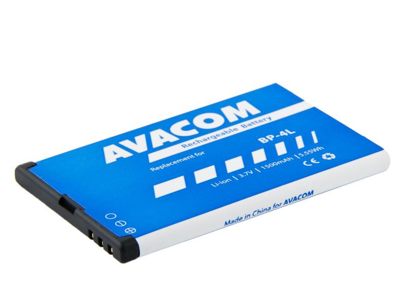 AVACOM mobiltelefon akkumulátor Nokia E55, E52, E90, Li-Ion 3, 7V 1500mAh (csere BP-4L)