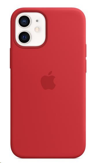 APPLE iPhone 12 mini szilikon tok MagSafe-el - (TERMÉK) Piros
