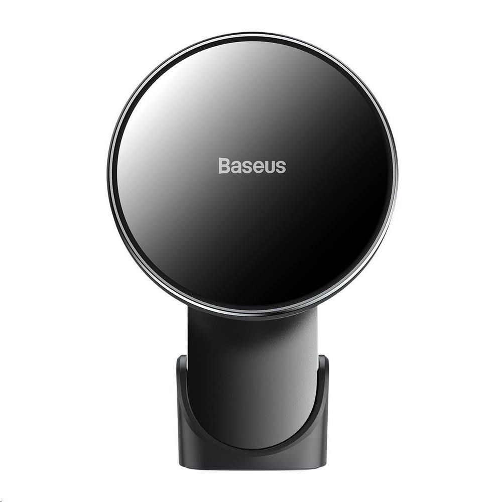 Baseus Big Energy tartó vezeték nélküli töltéssel 15 W fekete (kompatibilis az Apple iPhone 12 sorozattal)