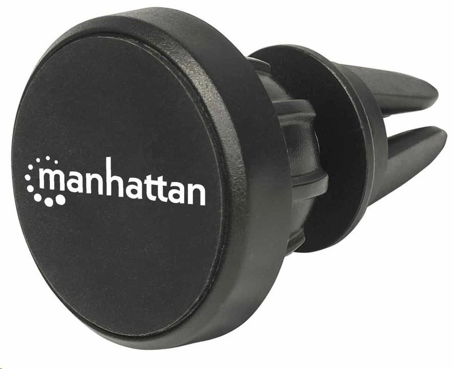Manhattan autós mobiltartó, mágneses autós légtelenítő telefontartó, fekete
