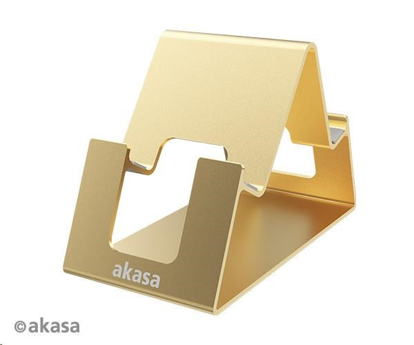 AKASA állvány Aries Pico, alumínium állvány mobiltelefonhoz és tablethez, arany