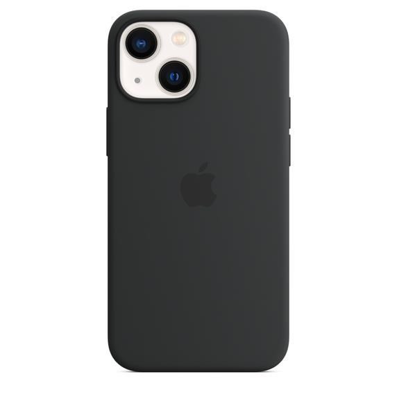 APPLE iPhone 13 mini szilikon tok MagSafe-el - Midnight