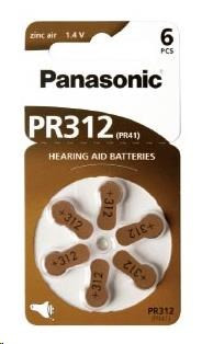 PANASONIC Cink levegő akkumulátor PR-312 (41) / 6LB AA 1, 2V (bliszter 6db)