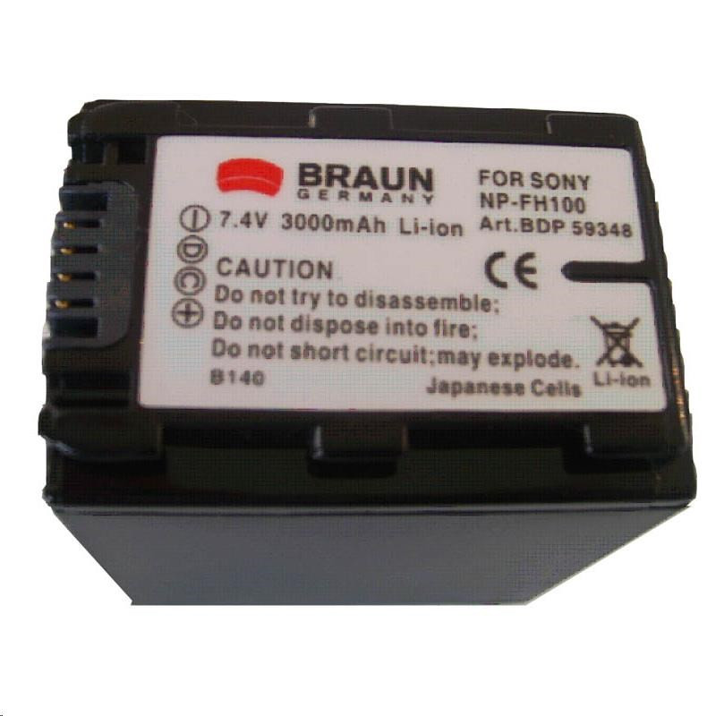 Braun akkumulátor SONY NP-FH90, FH100, 3000mAh