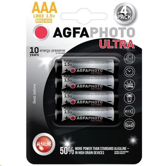 AgfaPhoto Ultra alkáli elem LR03 / AAA, 4db