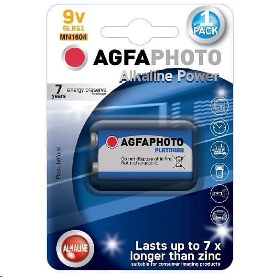 AgfaPhoto Power alkáli elem 9V, buborékfólia 1db