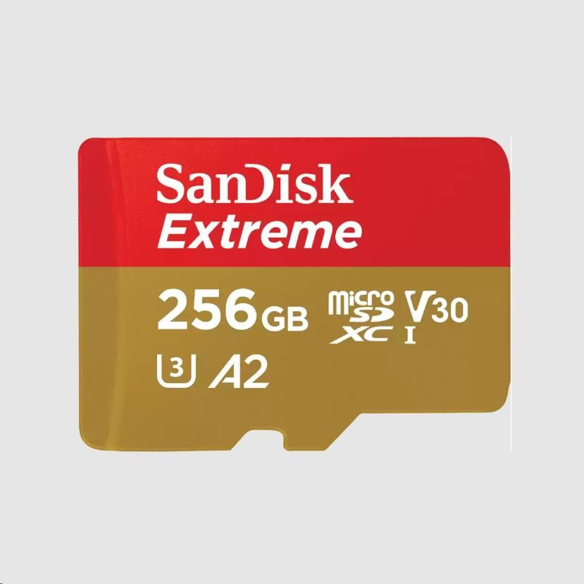 SanDisk micro SDXC kártya 256GB Extreme Mobile Gaming (190 MB/s Class 10, UHS-I U3 V30)