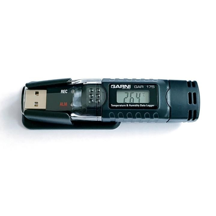 GARNI GAR 175 - USB adatgyűjtő a térbeli és relatív páratartalom mérésére és rögzítésére