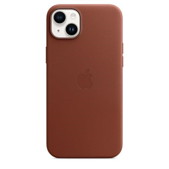 APPLE iPhone 14 Plus bőrtok MagSafe bőr tok - Umbra színben
