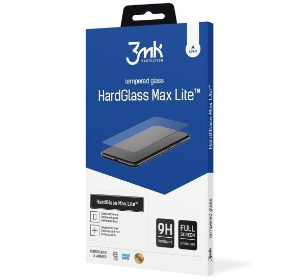 3mk edzett üveg HardGlass Max Lite Apple iPhone 14 Pro Max készülékhez, fekete