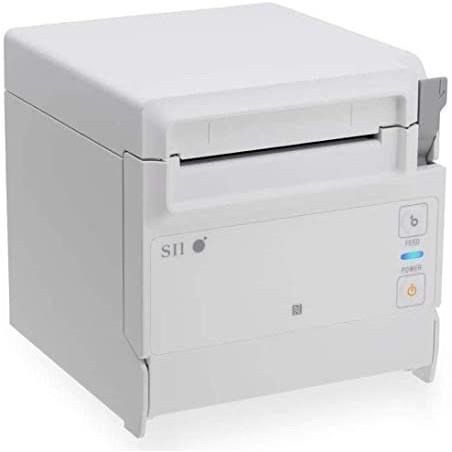 Seiko pénztárgépnyomtató RP-F10, vágó, felső/felső kimenet, USB, fehér, forrás